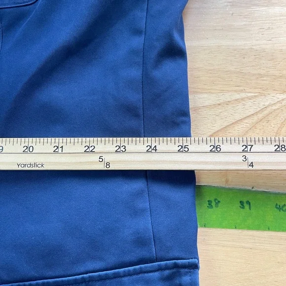 VTG LL Bean Travel Blazer Chore Field Jacket 50L Tall Cotton Canvas Coolmax Blue - Picture 11 of 15